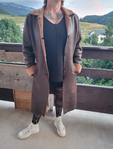Manteau agneau retourné - 3/4,