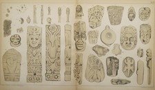 ANTIQUE C. 1920 COLLECTION OF MAYAN LITHOGRAPHS BY GUSTAVE BAUMANN FREIBURG