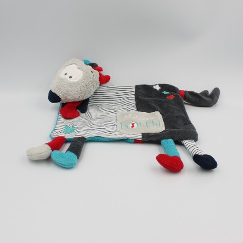 Doudou plat loup - , bouh