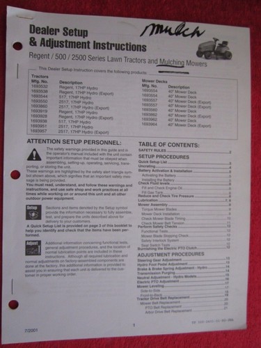 2001 simplicity regent - 2001,