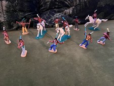 Timpo Toys lot, huit indiens