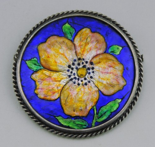 Broche ancienne émaux - broche, limoges