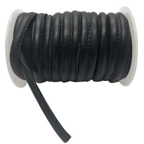 Cordon cuir bordé - cordon, mm