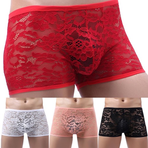 Boxer slip sexy dentelle sous