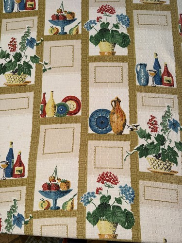 Antique 1950s cotton fabric - 1950s,