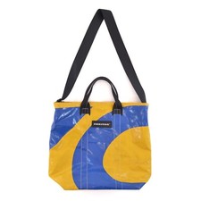Freitag Yellow-Blue Shoulder Hand Bag Tote Shopper