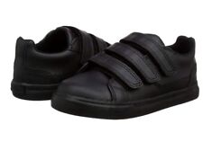 New Boys Kickers Tovni Trip Leather Shoes School Shoes Black 