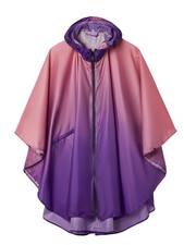 Imperméable avec Capuche Zip pour Adulte Dégradé rose-mauve