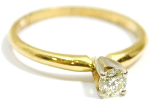 Womens 14k gold 25ct - .25ct, h-vs1
