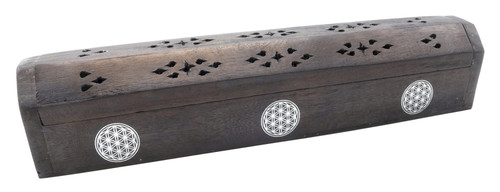 Porte encens bois coffret - bois,