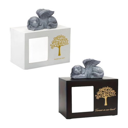 Urne pour chien avec figurine