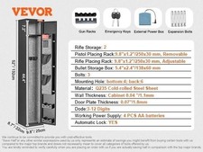 Coffre-Fort Armes Pistolets et Fusils avec serrure sécurité en acier robuste