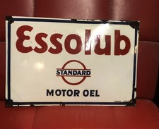 plaque émaillée Esso