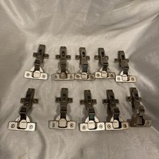 Lot of 10 Salice 2P6 Cabinet Door Hinge w/ H023 Mounting Base Plate Self Closing