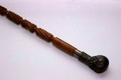 Ancien bâton marche manche - bâton, de