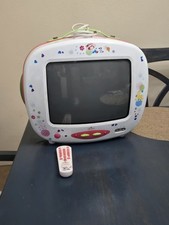 HELLO KITTY STRAWBERRY SHORTCAKE RARE Color CRT TV 13" With REMOTE  For REPAIR