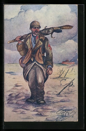 Cpa französischer soldat - cpa,