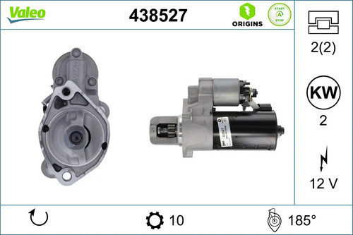 Démarreur valeo 438527 - démarreur,