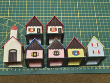 Village Hoffmann ancien Miniature Vintage HO Trains Houses Austria diorama