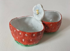 Salière poivrière fraises en