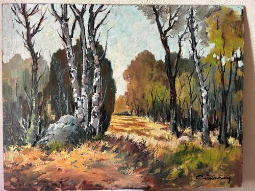 Tableau huile fôret de - tableau, (fôret