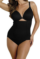 Miraclesuit Women's Shape Away with Back Magic Waist Cincher Black 2X - New