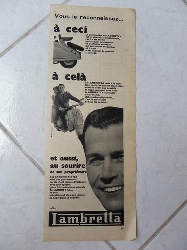 Lambretta scooter 1957 advert