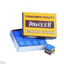 boite de 12 craies de billards bleues Pionner : craie de billard americain pool