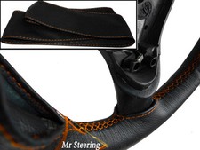 Pour Triumph 2500S 75-77 Noir Housse Volant Cuir Orange Broderie Neuf