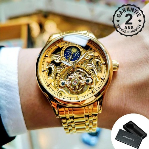 Montre homme squelette - montre,