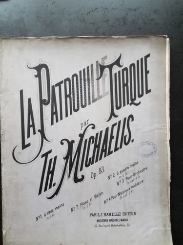 Partition ancienne piano - ,