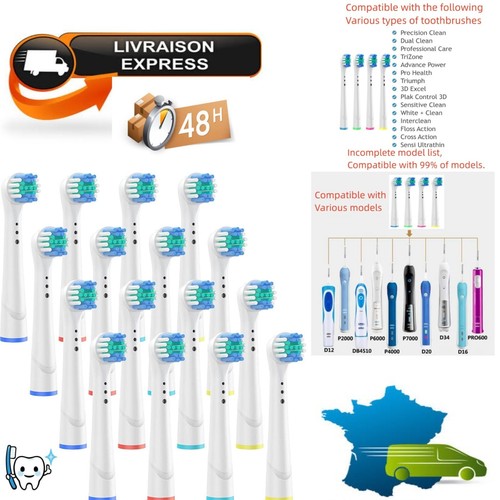 Têtes rechange brosse à - de,
