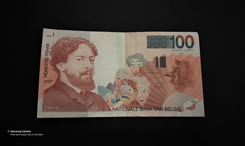 Billet banque 100fr belge - billet,