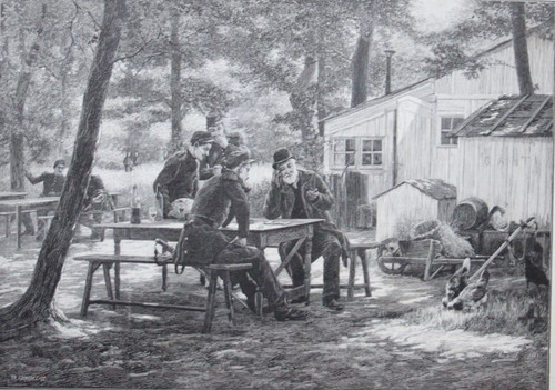 Gravure xixe eugène - xixe,