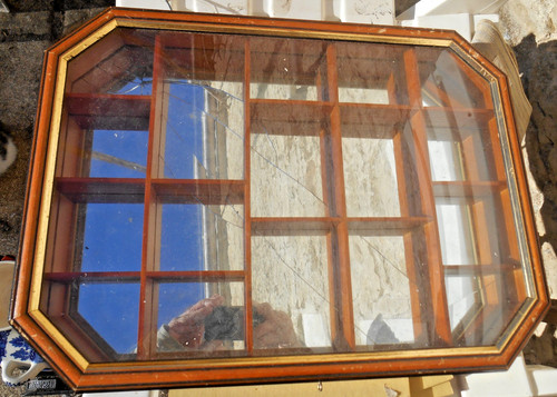 Vitrine miroir étagére mural - vitrine,