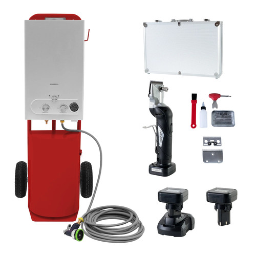 Douche rouge portable - rouge, en