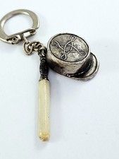 KEYCHAIN - POLICEMAN KEPI & BAT - 3D Miniatures - Vintage - 60s