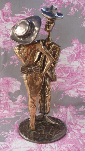 Sculpture bronze lohe yves - bronze,