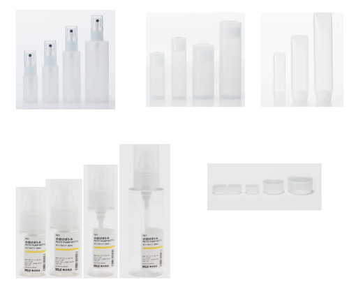 Muji travel tubes bottles - muji,