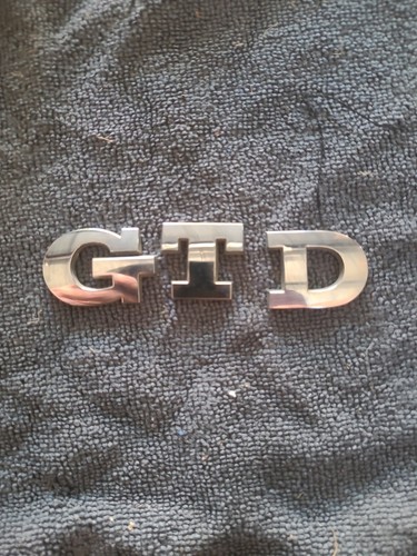 Sigle chromé gtd - sigle,