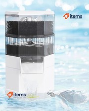 Filtre À Tortue AQQA Pour Aquarium, 750L/H Niveau D'Eau Bas Noir