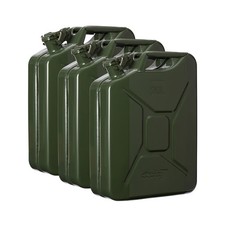 3x Oxid7 Metallkanister Métal Jerrycan Bidon de Combustible Vert Olive 20, L