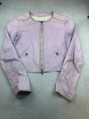 Veste cuir armani - cuir, jeans