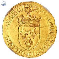 Coin France - François I - Gold - Écu d'or au Soleil - type 5 - NGC MS 62