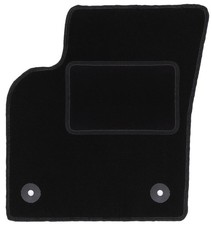 Tapis conducteur velours noir pour Volvo V50 2004-2012 1pc