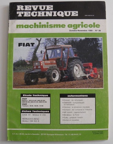 Revue technique tracteur fiat - revue,