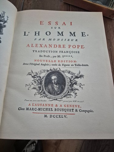 Livre ancien pope essai - essai, sur