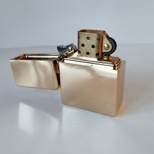 Zorro 915s Polished Brass Lighter - 230g Case & Heavy Duty Hinge