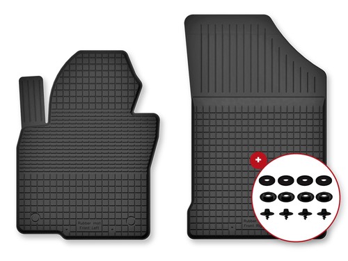 Tapis avant caoutchouc - , bac
