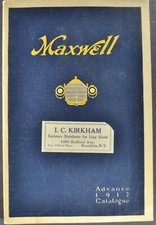 1912 Maxwell Motor Car Catalog Mercury Mascotte Messenger Excellent Original 12